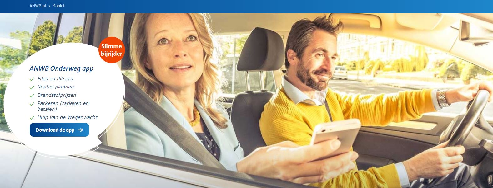Nieuw: parkeeradvies in de Onderweg App