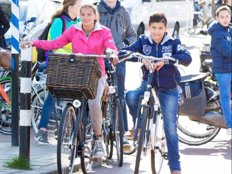 Fietspaden te smal en te druk