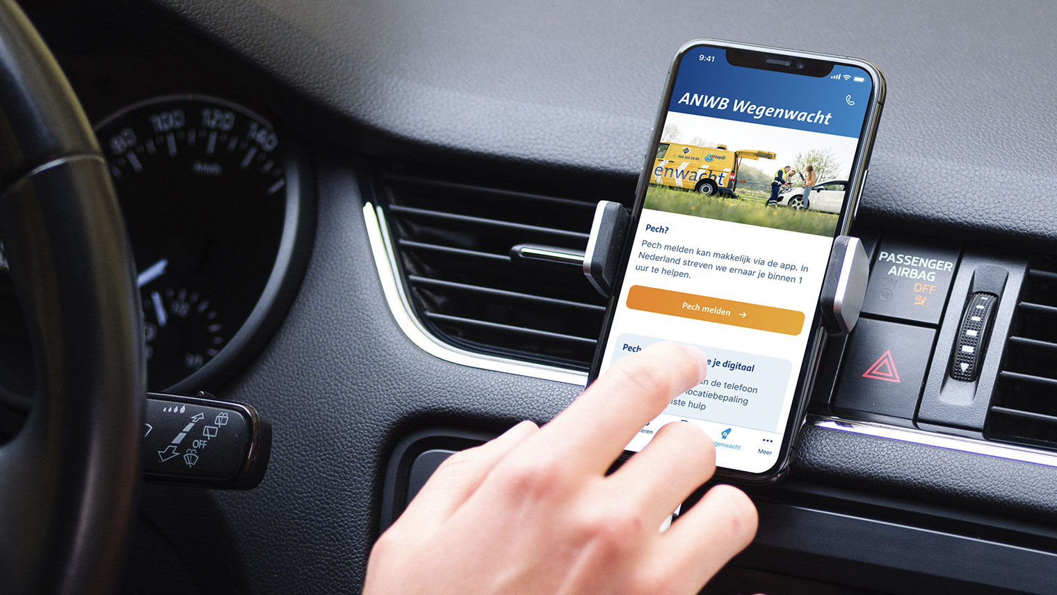 Pech melden nu ook via de Onderweg app