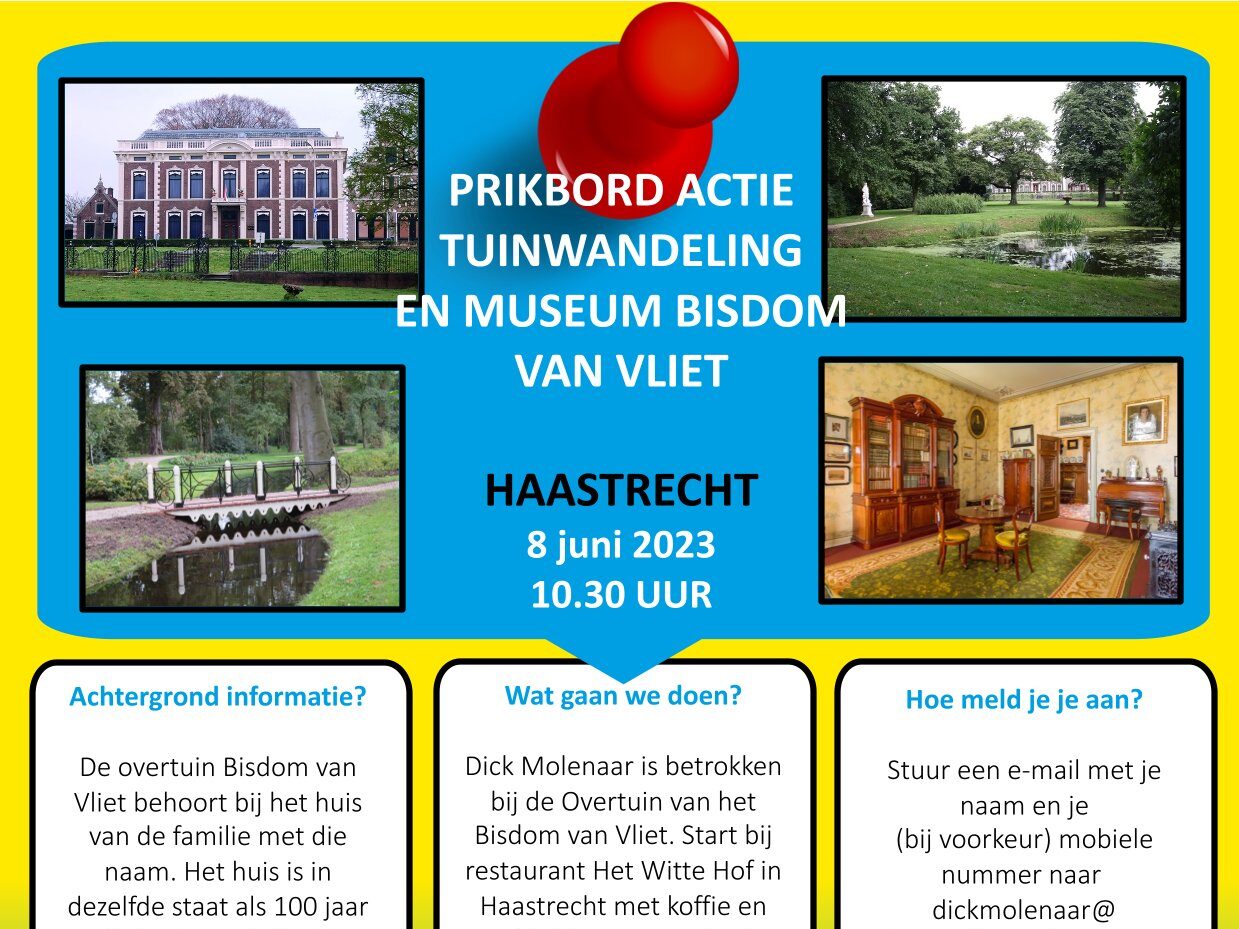 Herinnering: Prikbord Actie Museum Bisdom van Vliet