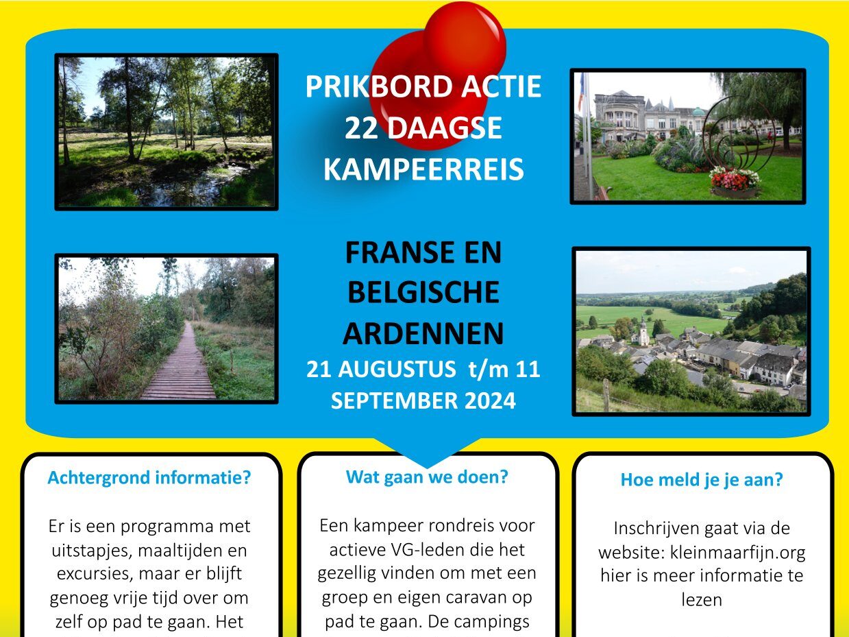Kampeer rondreis Belgische en Franse Ardennen