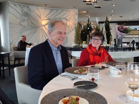 Oud-Voorzitter Dick Kooman wordt bedankt